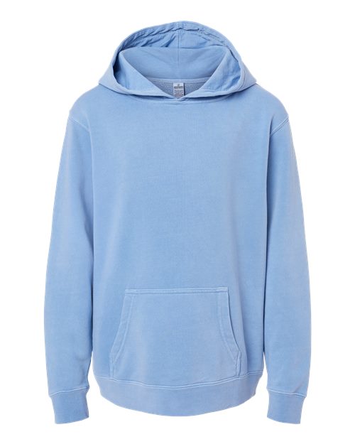 Youth Midweight Pigment-Dyed Hooded Sweatshirt | USA Decoration