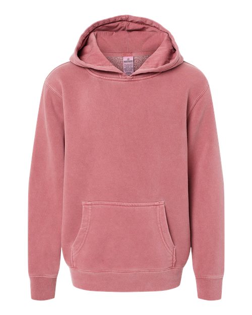 Youth Midweight Pigment-Dyed Hooded Sweatshirt | USA Decoration