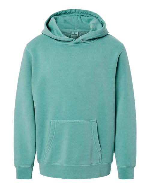 Youth Midweight Pigment-Dyed Hooded Sweatshirt | USA Decoration