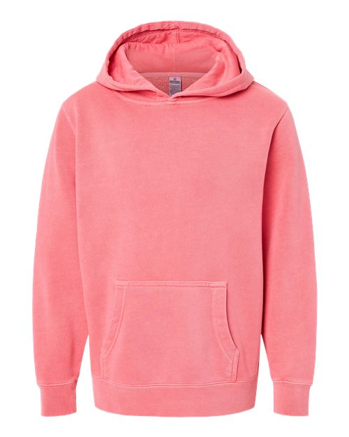 Youth Midweight Pigment-Dyed Hooded Sweatshirt | USA Decoration