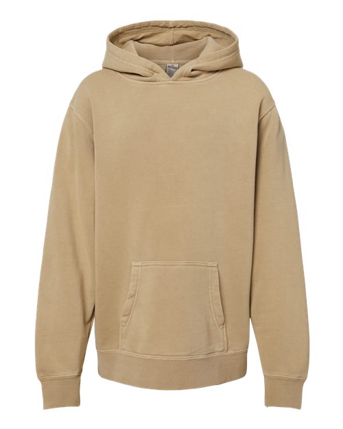 Youth Midweight Pigment-Dyed Hooded Sweatshirt | USA Decoration