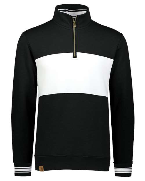 All-American Fleece Colorblocked Quarter-Zip Sweatshirt | USA Decoration