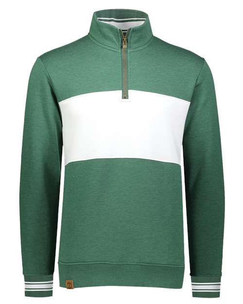 All-American Fleece Colorblocked Quarter-Zip Sweatshirt | USA Decoration