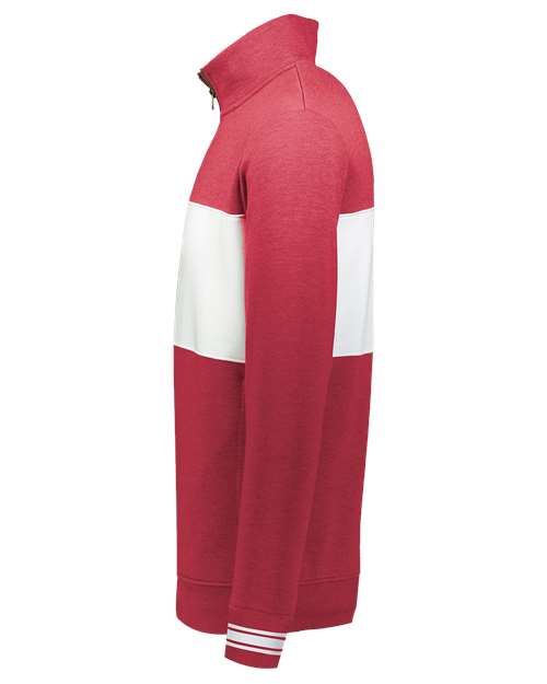 All-American Fleece Colorblocked Quarter-Zip Sweatshirt | USA Decoration