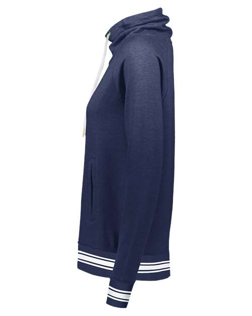 Women's All-American Fleece Funnel Neck Sweatshirt | USA Decoration
