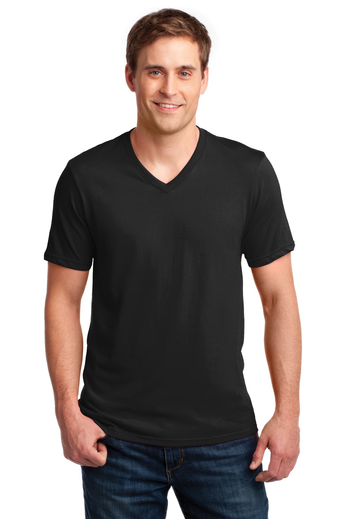 DISCONTINUED Anvil® 100% Combed Ring Spun Cotton V-Neck T-Shirt. 982