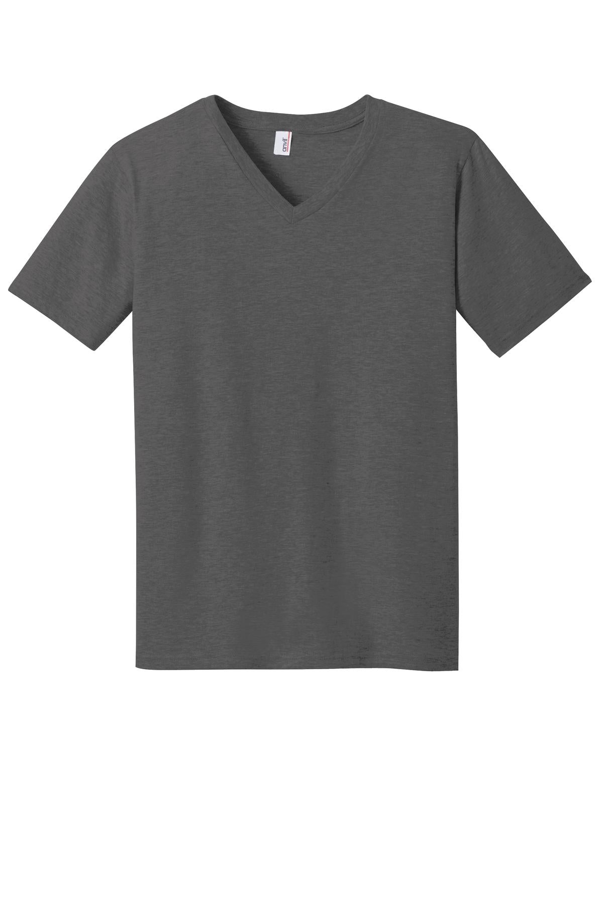 DISCONTINUED Anvil® 100% Combed Ring Spun Cotton V-Neck T-Shirt. 982