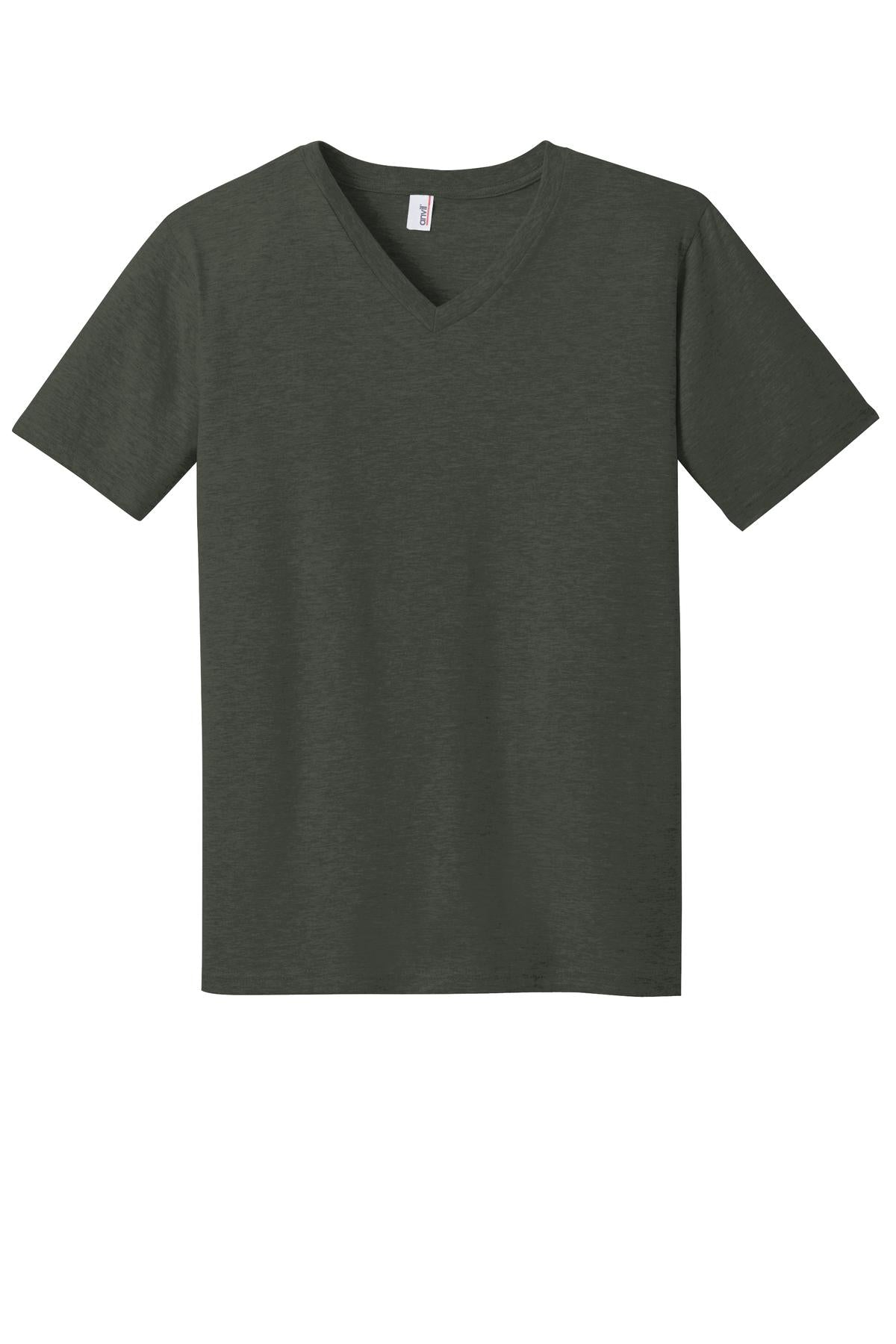DISCONTINUED Anvil® 100% Combed Ring Spun Cotton V-Neck T-Shirt. 982