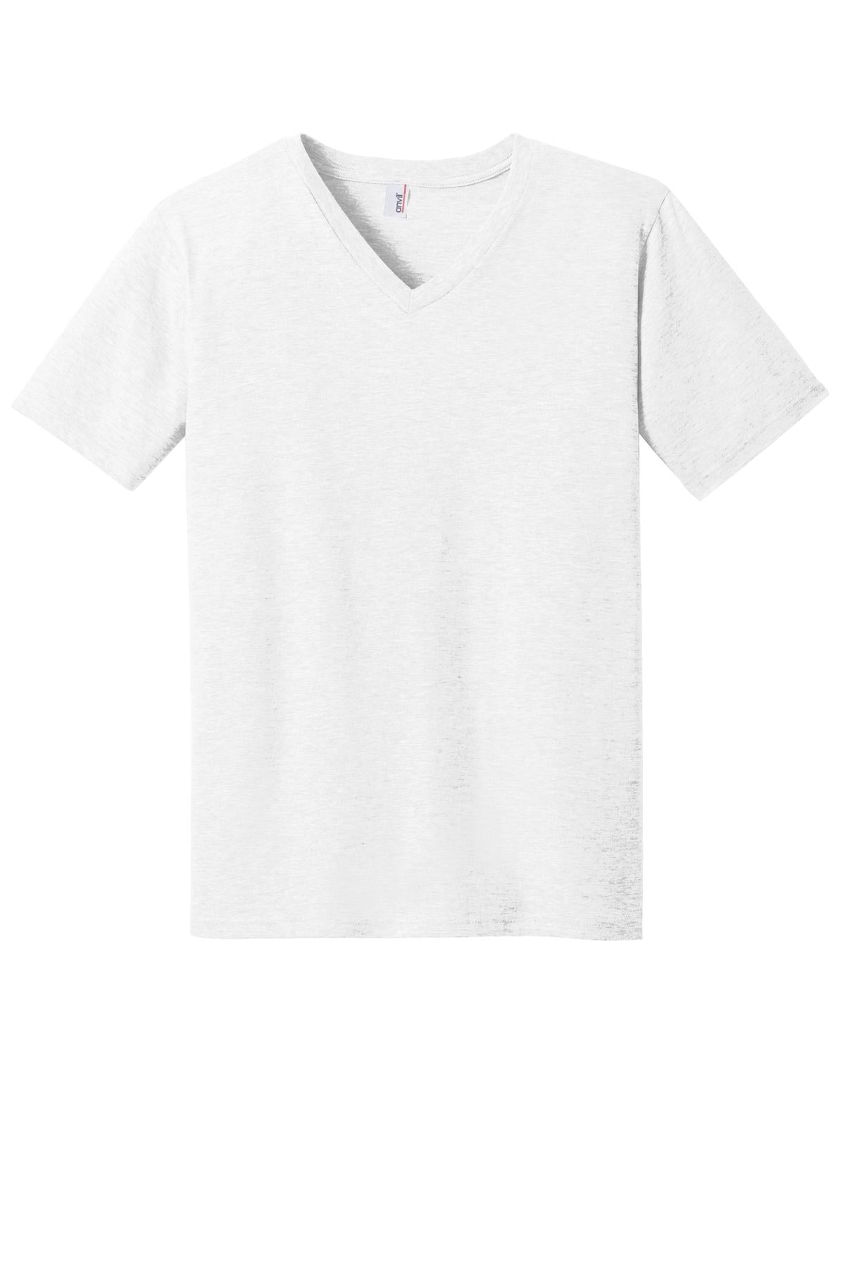 DISCONTINUED Anvil® 100% Combed Ring Spun Cotton V-Neck T-Shirt. 982