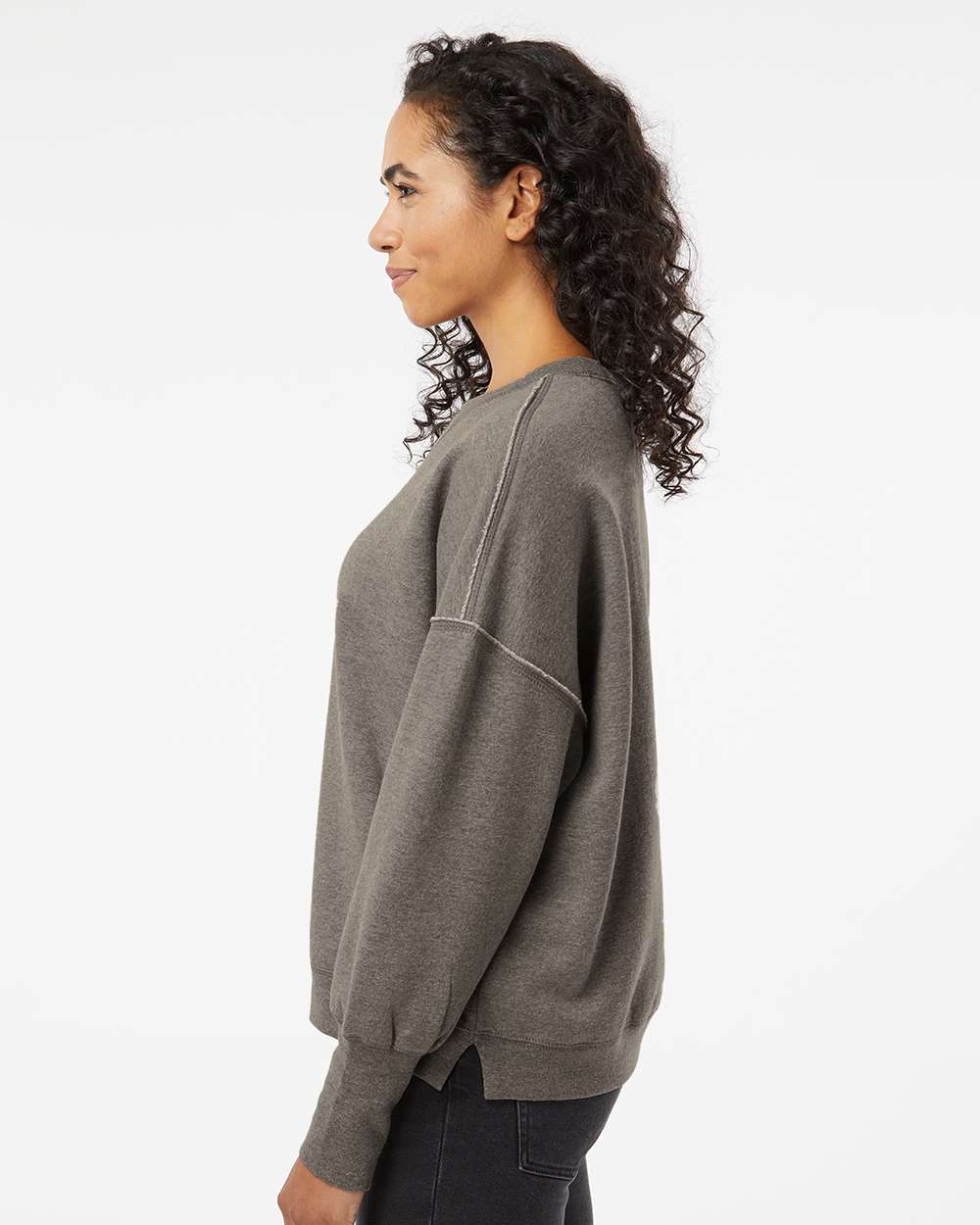 Women's Sueded Fleece Crewneck Sweatshirt | USA Decoration