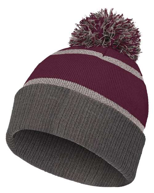 8 1/2" Reflective Knit Beanie | USA Decoration