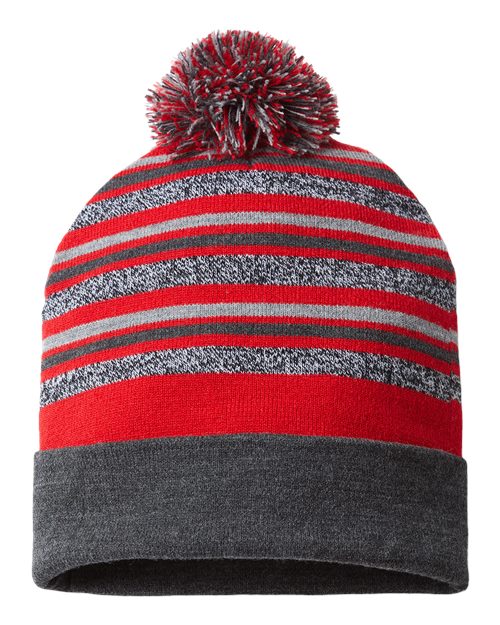USA-Made Striped Beanie | USA Decoration
