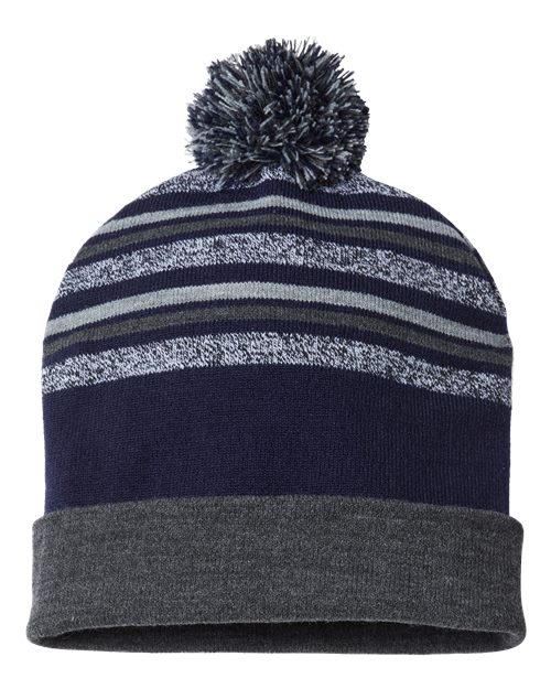 USA-Made Striped Beanie | USA Decoration