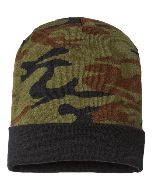 USA-Made Camo Cuffed Beanie | USA Decoration