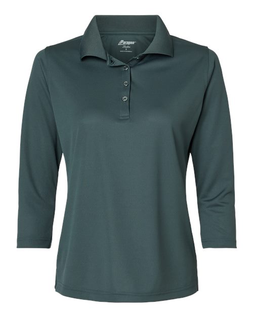 Women's Lady Palm Three-Quarter Sleeve Polo | USA Decoration