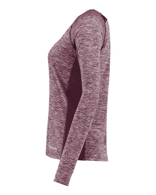 Women's Electrify CoolCore® Long Sleeve V-Neck T-Shirt | USA Decoration