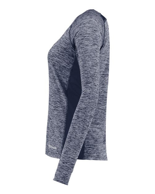 Women's Electrify CoolCore® Long Sleeve V-Neck T-Shirt | USA Decoration
