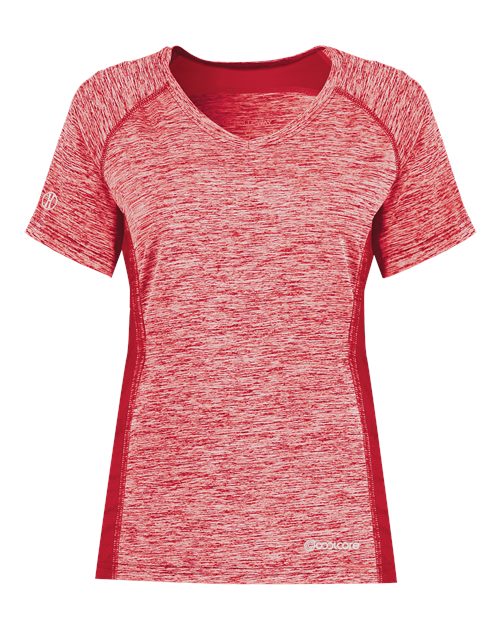 Women's Electrify CoolCore® V-Neck T-Shirt | USA Decoration