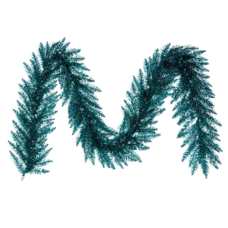 64" Artificial Eucalyptus Christmas Garland framing a front doorway
