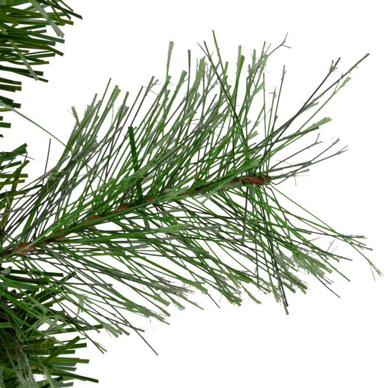 9 ft Artificial Fir Christmas Garland framing a front door