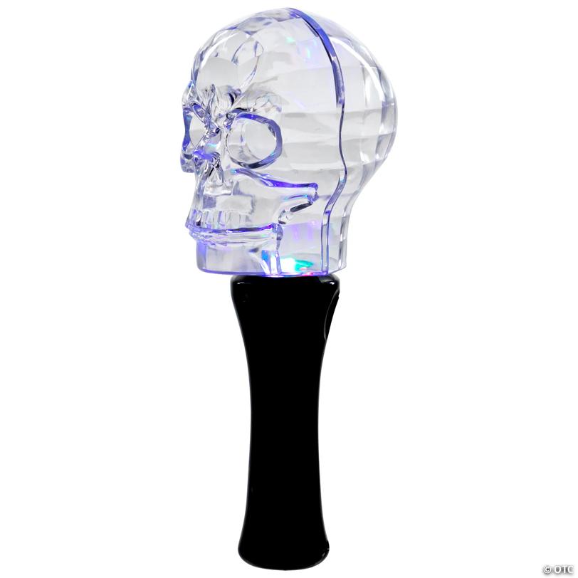 9" LED Transparent Multi-Function Halloween Skull Light
