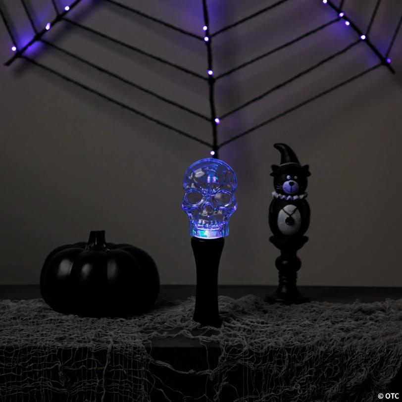 9" LED Transparent Multi-Function Halloween Skull Light