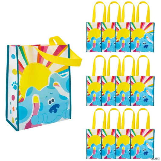 9" x 11" Medium Blue's Clues & You!™ Laminated Nonwoven Shopper Tote Bags – 12 Pc.