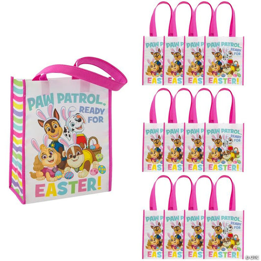 9" x 11" Medium Easter PAW Patrol™ Laminated Shopper Tote Bags - 12 Pc.