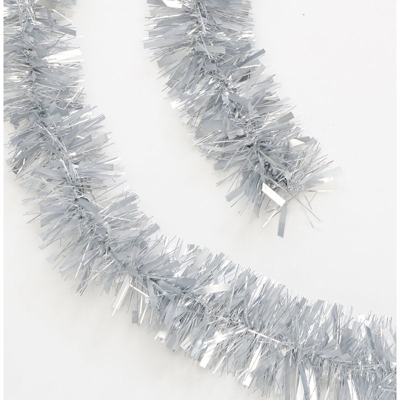 50 ft Green Artificial Pine Christmas Garland framing a front doorway