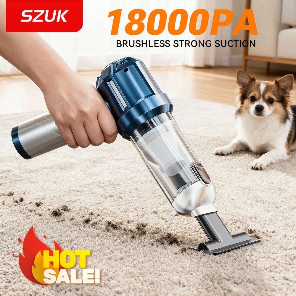 SZUK High Pressure Car Vacuum Cleaner Portable Handheld Mini Vacuum Cleaner Strong Suction Car Cleaner Powerful Air Blower