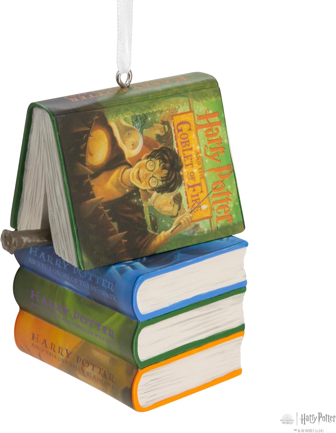 Hallmark Harry Potter Books and Wand Christmas Ornament