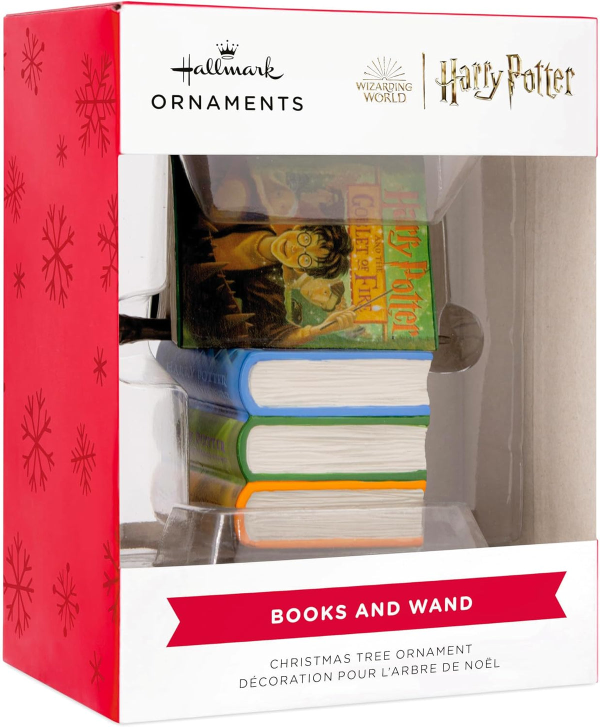 Hallmark Harry Potter Books and Wand Christmas Ornament