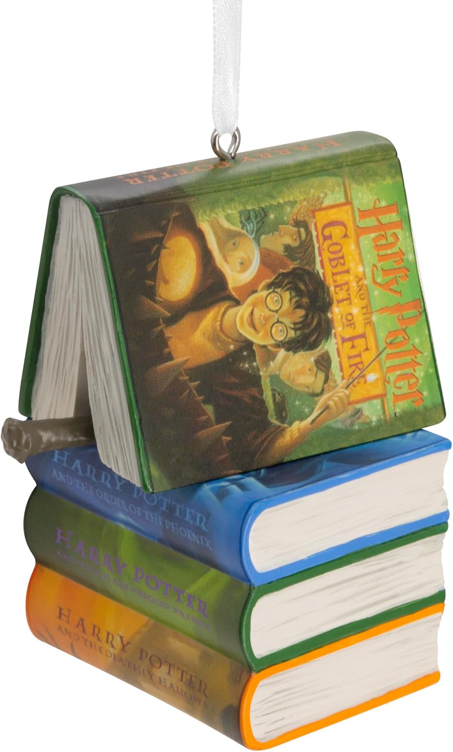 Hallmark Harry Potter Books and Wand Christmas Ornament