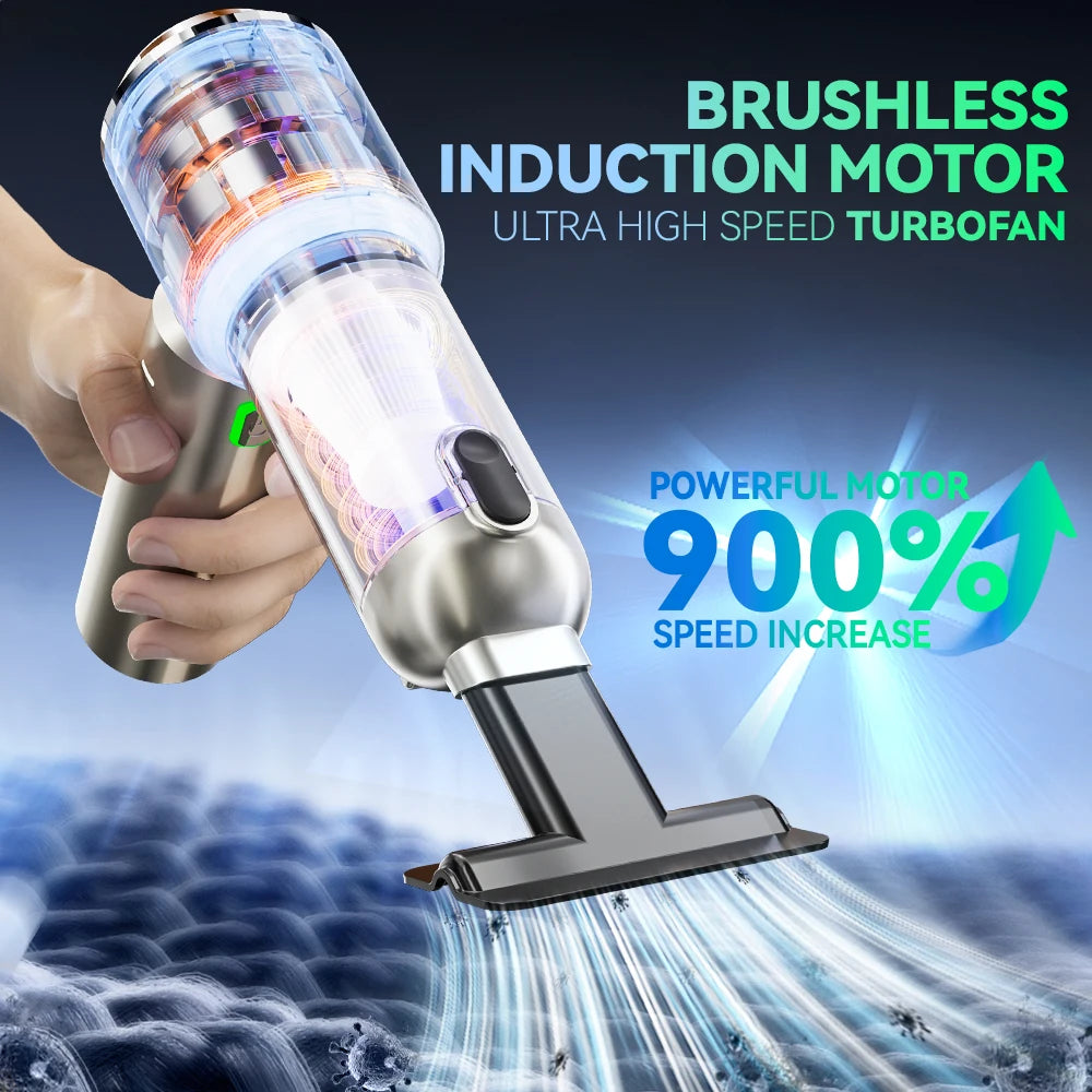 SZUK 18000Pa Mini Car Vacuum Cleaner Poweful Portable Cleaning Machine for Car Strong Suction Wireless Handheld Vacuum Cleaner