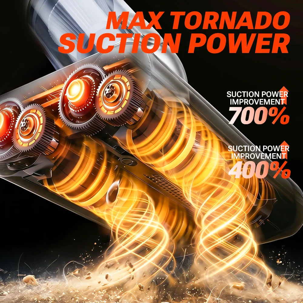 SZUK Powerful Car Vacuum Cleaner Portable Cleaning Machine with LED Flashlight Handheld Blower Wireless Mini Vacuum Cleaner