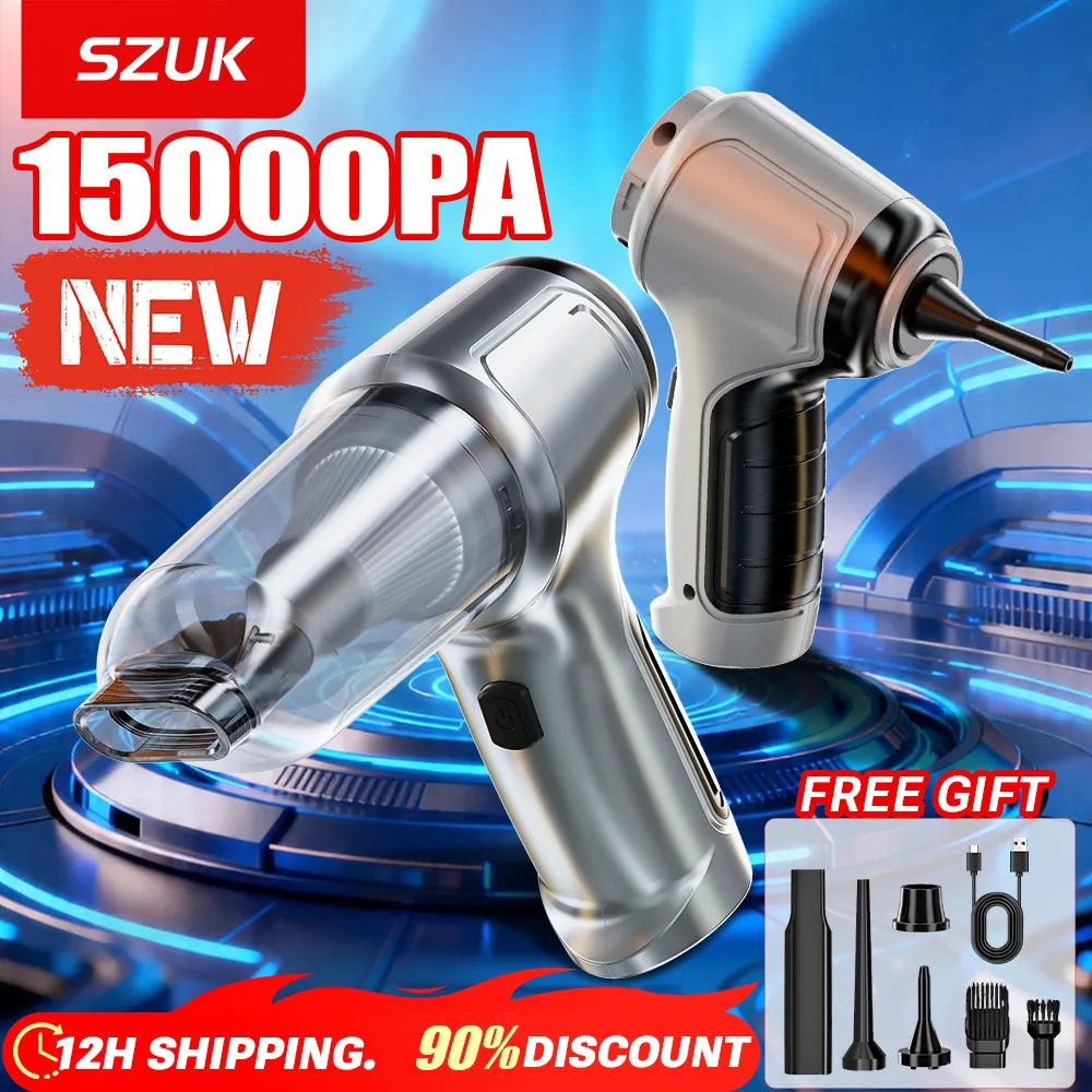 SZUK Mini Powerful Vacuum Cleaner Wireless Handheld Car Vacuum Cleaner Cordless Cleaning Machine Portable Vacuum Cleaner