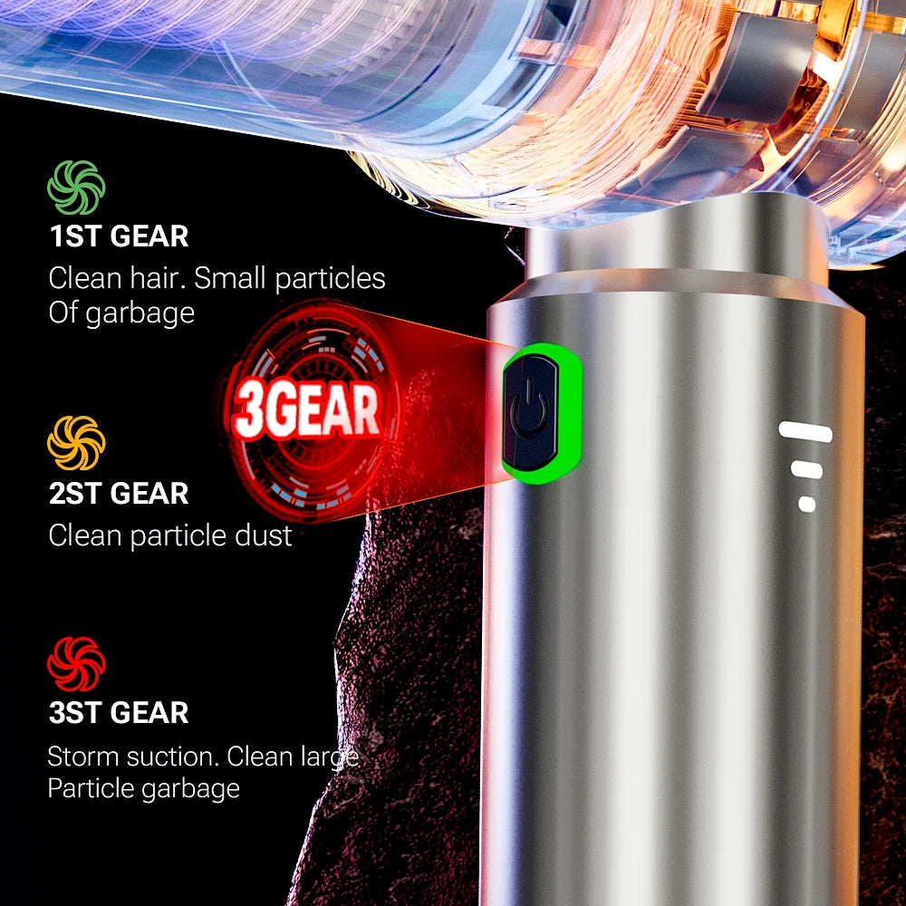 SZUK 18000Pa Mini Car Vacuum Cleaner Poweful Portable Cleaning Machine for Car Strong Suction Wireless Handheld Vacuum Cleaner