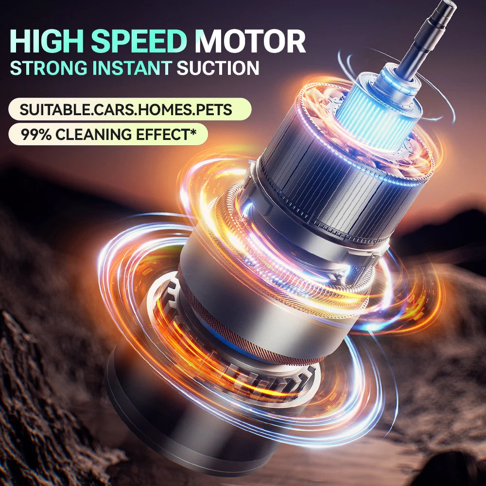 SZUK 638000Pa Powerful Mini Vacuum Cleaner Handheld Wireless Car Vacuum Cleaner Home Appliance Portable Car Vacuum Cleaner