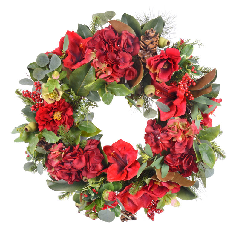 Hydrangea artificial wreath