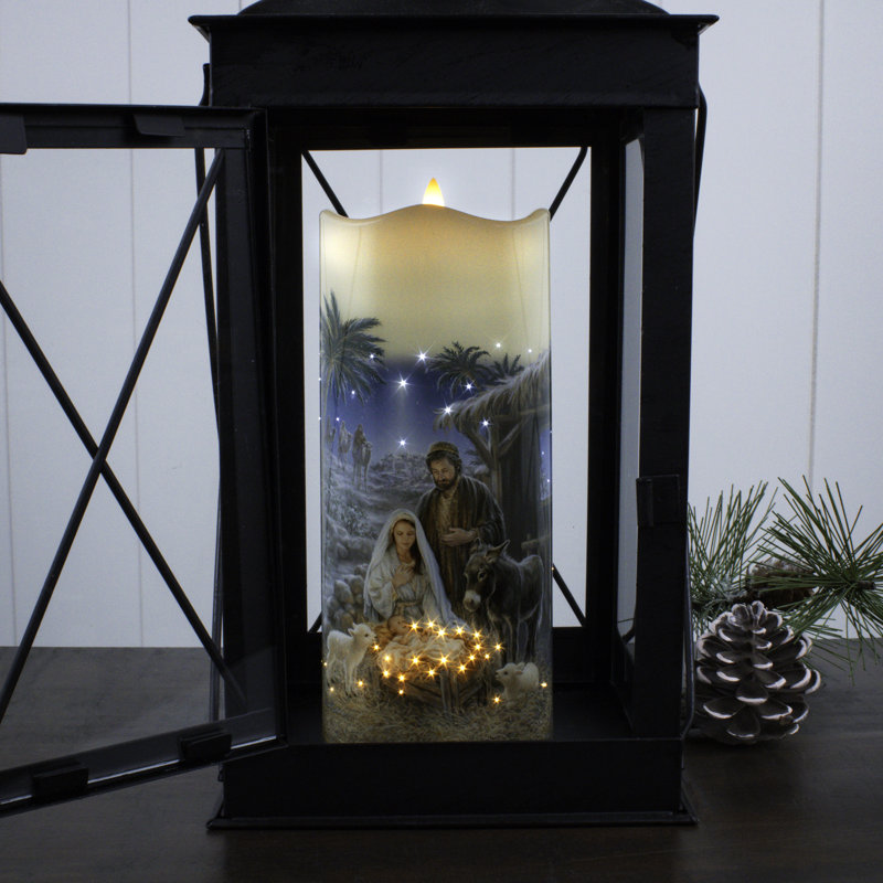 Christmas Tree Scented Tumbler Candle with Ceramic Holder
