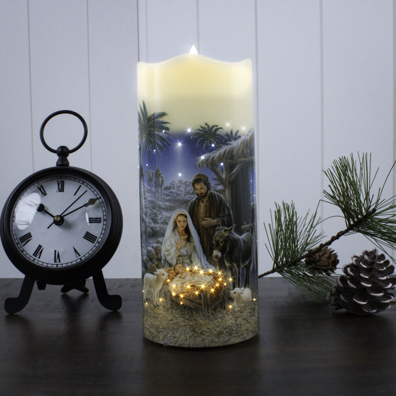 Christmas Tree Scented Tumbler Candle with Ceramic Holder