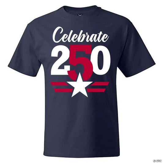 Adults Celebrate 250 Navy T-Shirt