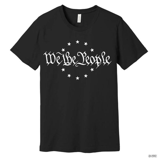 Adults We The People Black T-Shirt