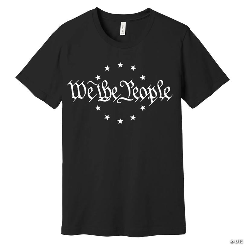 Adults We The People Black T-Shirt