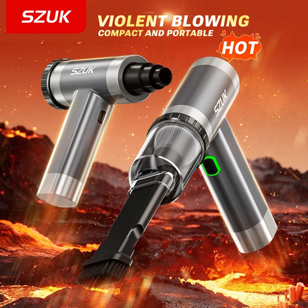 Turbofan Mini Air Blower 150000RPM Handheld Turbo Fan Brushless Motor Dust Fan Air Blower Powerful Portable Car Vacuum Cleaner