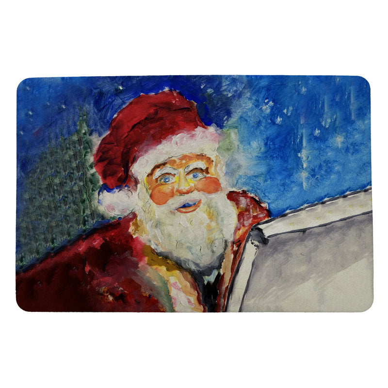 Aelfred Non-Slip No Pattern Christmas Doormat