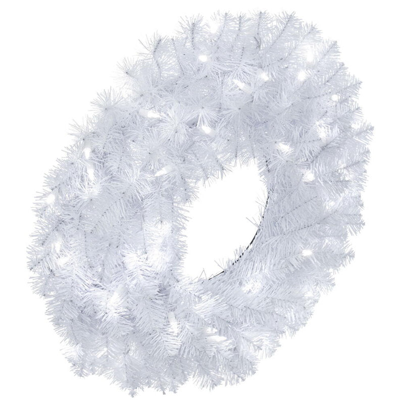 Artificial Christmas Wreath displayed on a front door