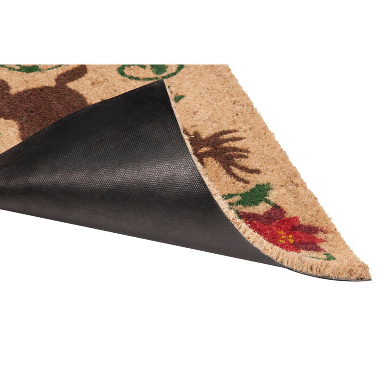Ambleside Non-Slip Floral Christmas Doormat