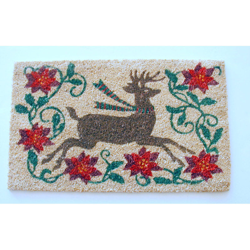 Ambleside Non-Slip Floral Christmas Doormat