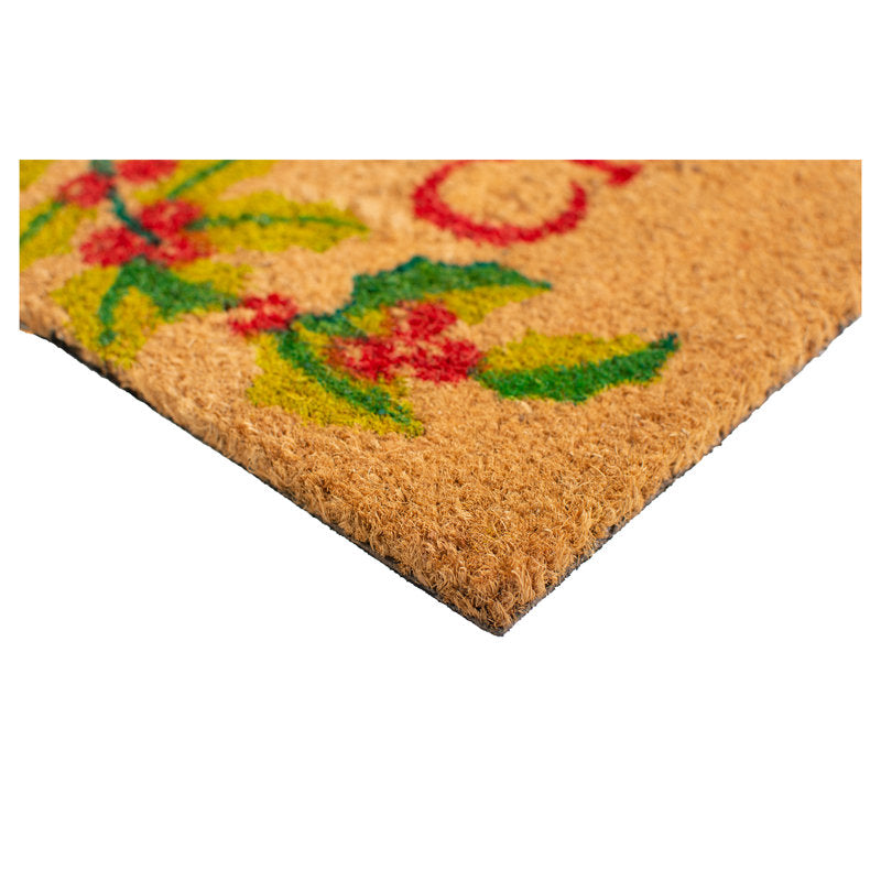 Amiel Non-Slip Floral Christmas Doormat